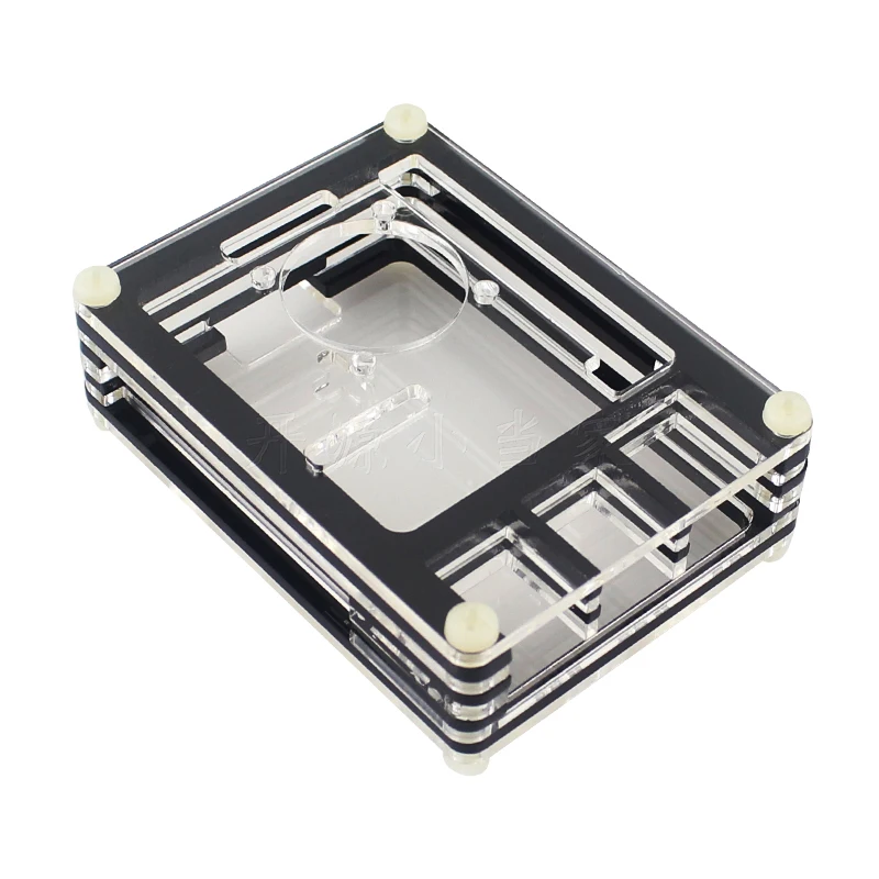Акриловый чехол для Raspberry Pi 4 9 слойный корпус охлаждающий вентилятор алюминиевый