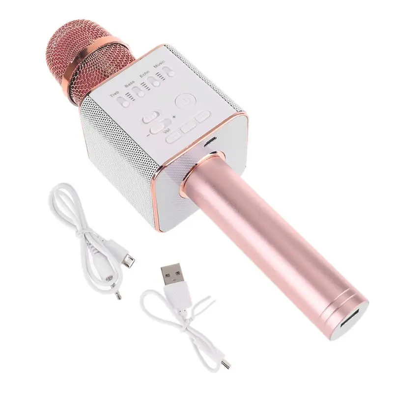 

Wireless Microphone Handheld Cellphone Party Karaoke Player Bluetooth Speaker B2QA
