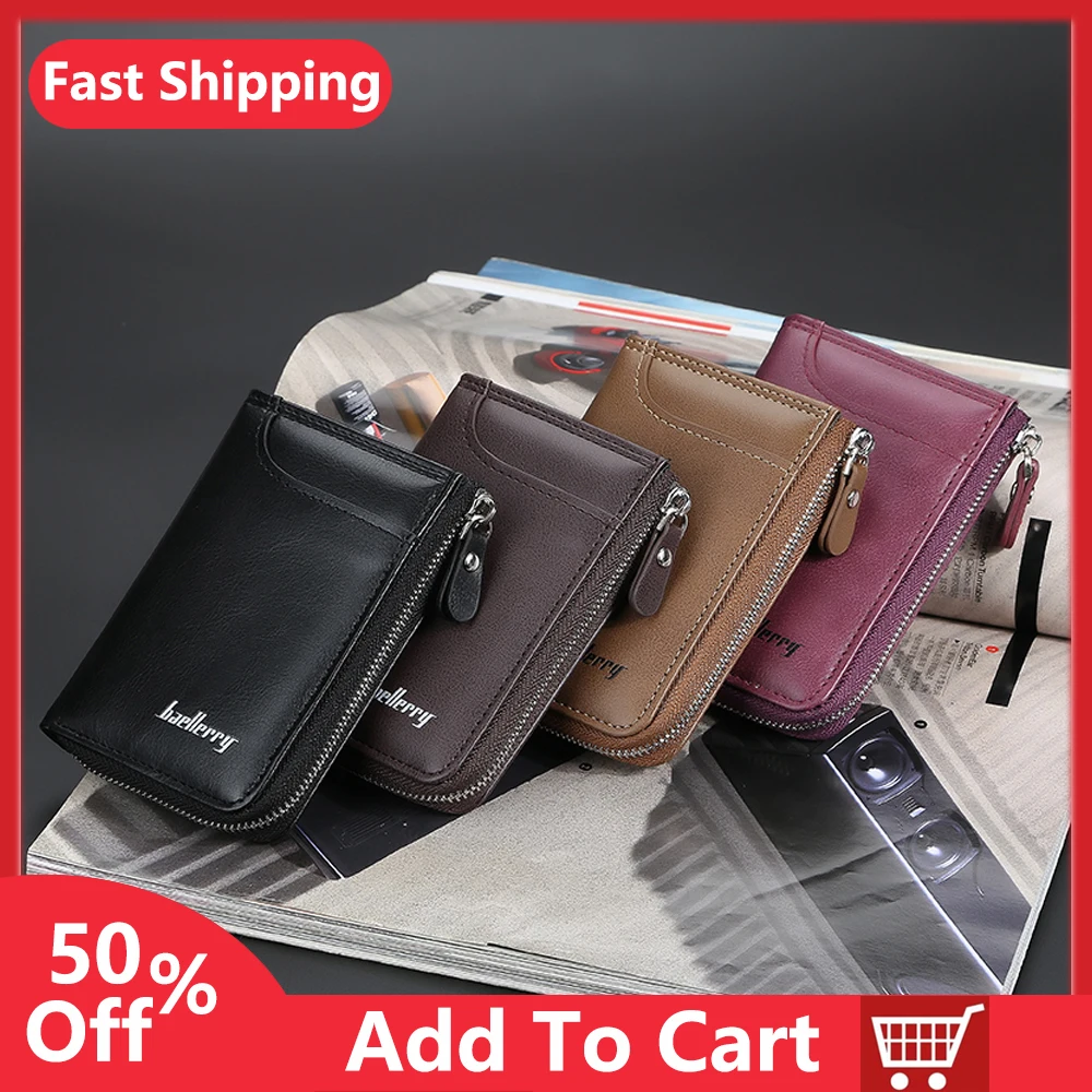 

Men New Design Multi-function leather wallets Key chain key case ID card holder bank card holder coin purse handbags for men