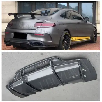 

UBUYUWANT Rear Bumper Spoiler For Mercedes Benz C class Coupe C250 W205 2015-2018 PSM Rear Bumper Lip Diffuser Bumpers Protector