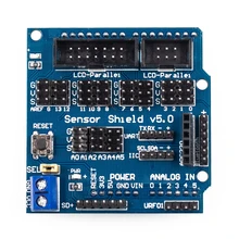 V5.0 Датчик Щит Плата расширения для arduino электронные строительные блоки робот аксессуары Датчик Щит V5 Плата расширения
