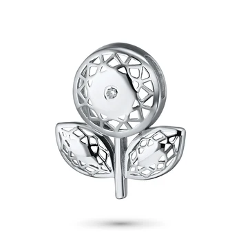 

Pendant in sterling silver with diamond э06плоготип EPL 925
