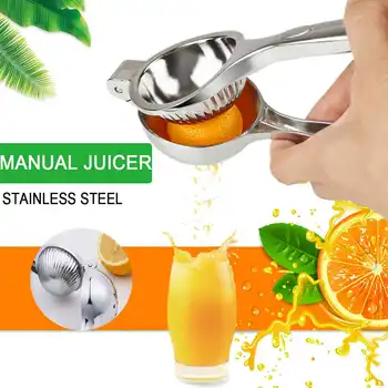 

Large Lemon Squeezer Stainless Steel Alloy Manual Citrus Lime Lemon Orange Juicer Anti-corrosive Hand Press Tool Fruit Juicer