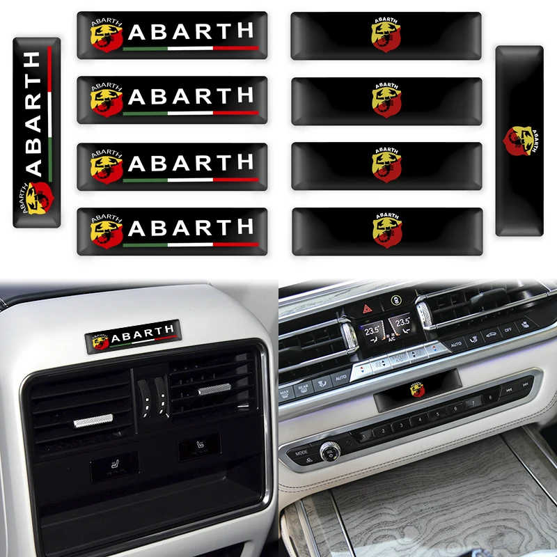3D Car Styling Decorative Epoxy Resin ABARTH Emblem Badge Sticker Decals For Fiat 500 500x ducato tipo panda bravo doblo stilo | Автомобили