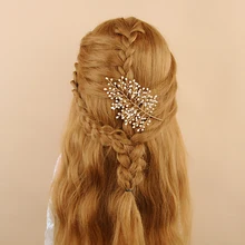 TRiXY H56 невесты головной убор аксессуары для волос невесты шпилька для волос с жемчужиной клип стразы свадебные шпильки свадебные аксессуары для волос