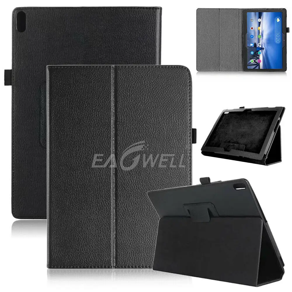 

PU Leather Flip Stand Cover For Lenovo Tab M10 TB-X605F/Tab P10 TB-X705 Case Ultra Slim Case Cover Litchi Pattern Tablet Cover
