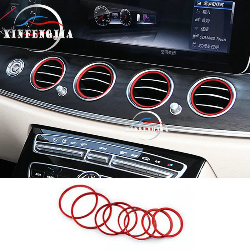 Us 10 98 For Mercedes Benz E Class W213 2017 2019 Red Blue Instrument Front Rear Air Outlet Ring Cover Trim In Interior Mouldings From Automobiles