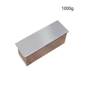 

Non Stick With Lid Loaf Pan Easy Clean Kitchen Tool Tray Box Sandwich Bread Aluminum Alloy Baking Toast Mold Cake Flat Rectangle