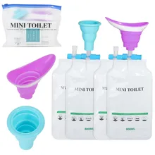 Устройство для мочеиспускания, портативная Воронка для мочи, компактный легкий мини-туалет с сумкой для активного отдыха, включая вождение