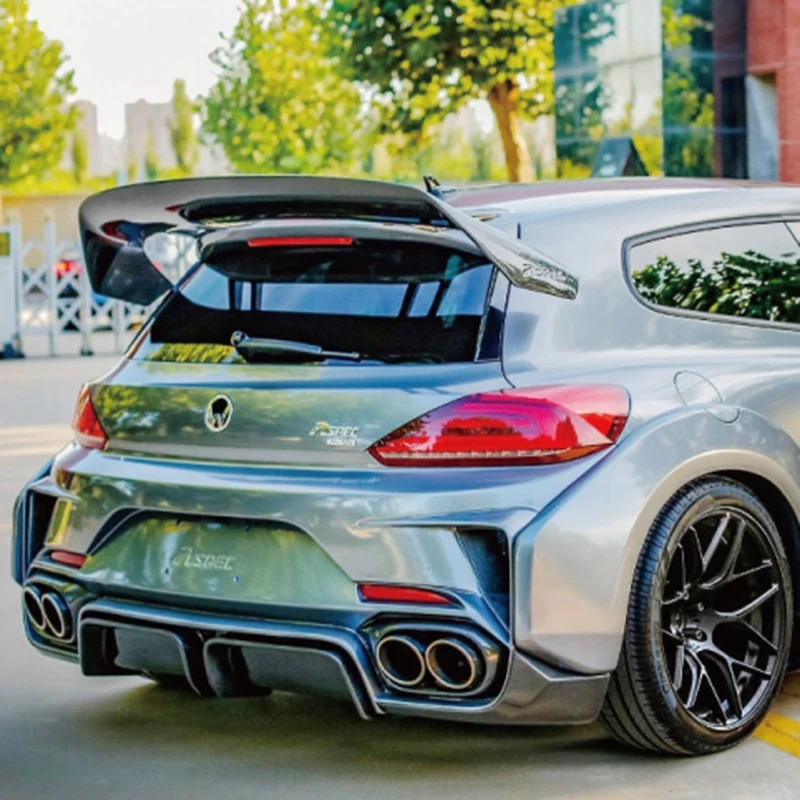 

For Volkswagen Scirocco High Quality FRP Material Primer Color Car Rear roof Lip Wing spoiler Aspec style 2010-2018