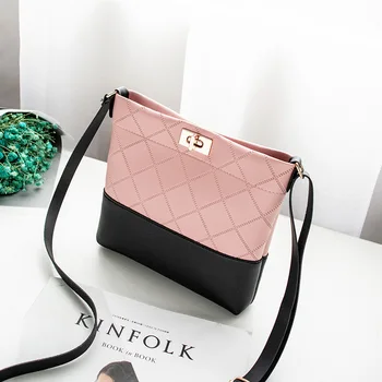 

Crossbody bag shoulder bag pu female bag embossed crossbody bag