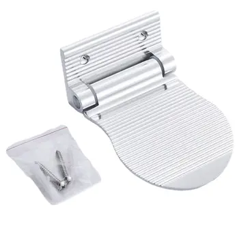 

Folding Aluminium Shower Footstool Wall Mounted Bath Foot Stool Rest Pedestal 23GB