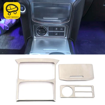 

CarManGo for Toyota Land Cruiser Prado 2018 2019 Car Center Console Panel Cover Trim Frame Sticker Chrome Interior Accessories