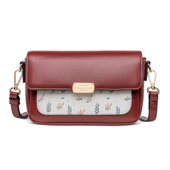 

Printing Flower Small Bags Women Leather Shoulder Crossbody Bags Brand Designer Women Phone Purse Messenger Bag Ladies Sac Bolso