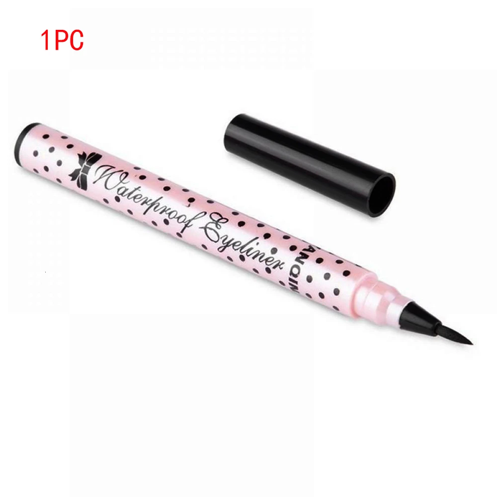 1PC A woman's black eyeliner is the best water-resistant eyedropper& long- last makeup Eyeliner - Цвет: 1PC