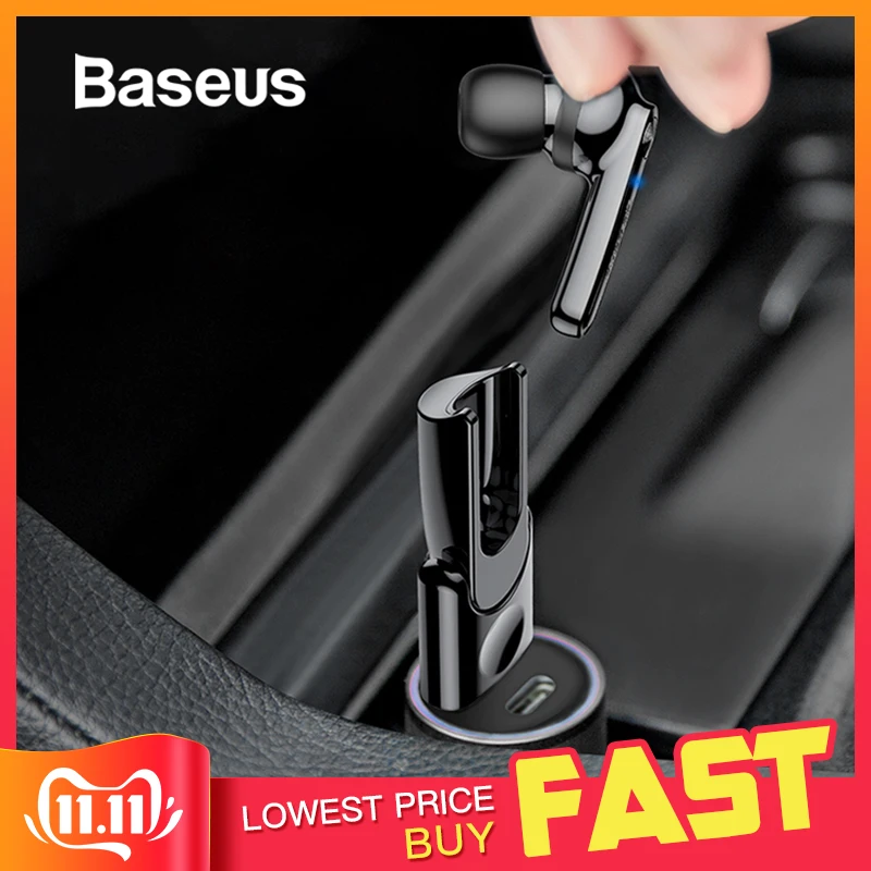 Günstig Baseus Magnetic Charging Bluetooth Kopfhörer Einzigen Business Reden Bluetooth Kopfhörer für Handy im Auto Mit Freies Lade Basis