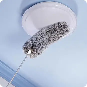 

Retractable Bending Dust Tweezer Household Car Dust Dusty Feather Duster Without Lint Flexible Electrostatic Dusting Brush