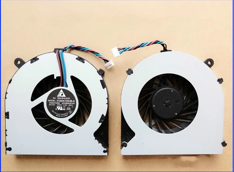 New CPU Cooler Fan For TOSHIBA Satellite S850 S855 C870D LX835 KSB06105HB-A BM74 BM1T DC5v 0.40A V000270990 Radiator | Компьютеры и