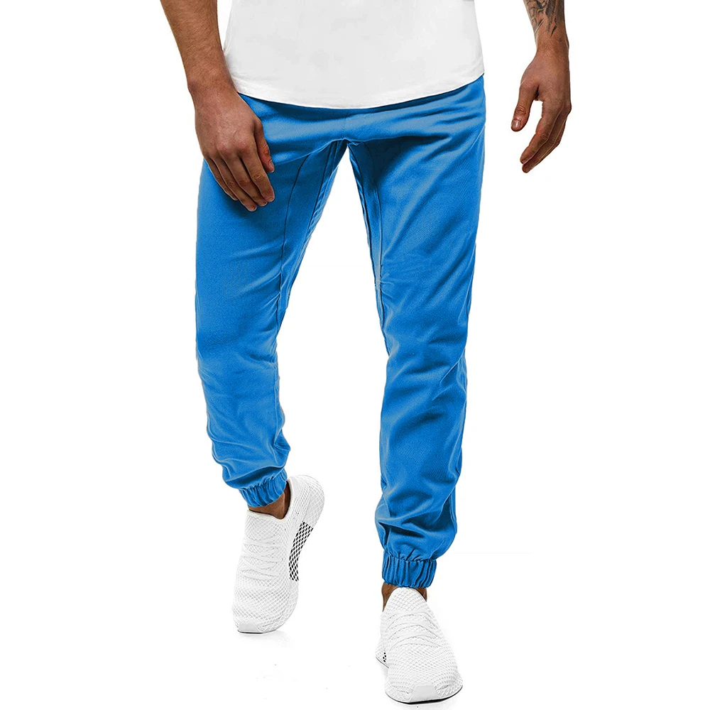Men Pants New Type of Men's Casual Sport Pants with Small Feet and Loose Lapel In Pure Color