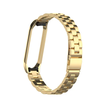 

Accessories Daily Sports Stainless Steel Smart Watch Replacement Easy Install Wrist Strap Luxurious Fixed Magnetic For Mi Band 4