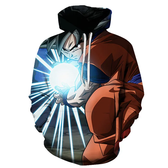 Аниме Дизайн 3D Толстовка Толстовки Dragon Ball печатных уличная Homme весна пуловер с длинными рукавами Мужская куртка Прямая поставка