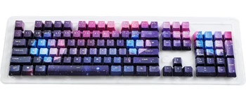 

104-key 5-side Dye-subbed Keycaps Galaxy OEM Profile PBT Keycaps Fit Cherry MX Switches for 61 87 104 Mechanical Keyboard