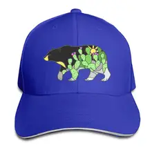 Черный медведь С КАКТУСОМ мужчины и женщины папа шляпы бейсболка