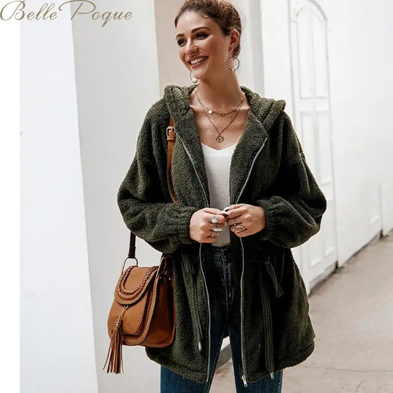 Belle poque, элегантное пуховое пальто с длинным рукавом, толстая теплая куртка для девушек, модное женское пальто с карманами и отложным воротником,, зима-осень