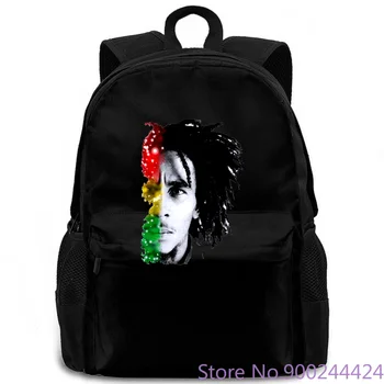 

Bob Marley face flag white rasta reggae - mens and kids s women men backpack laptop travel school adult student