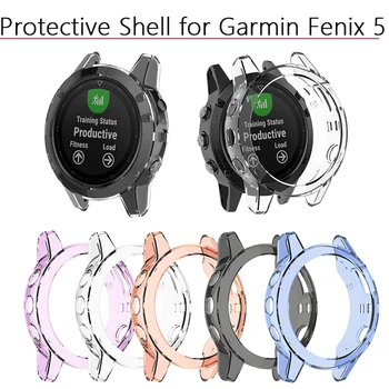 

Shell for Garmin Fenix 5 Smart Watch Cover Frame Dust-proof Protector Replacement Shockproof TPU Protective Case Accessories