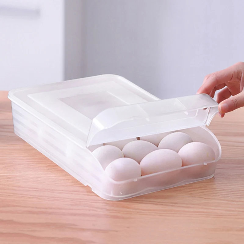 Коробка для хранения, прозрачный держатель для яиц, Прозрачный чехол для хранения, прозрачный контейнер для яиц на холодильник, органайзер для фруктов