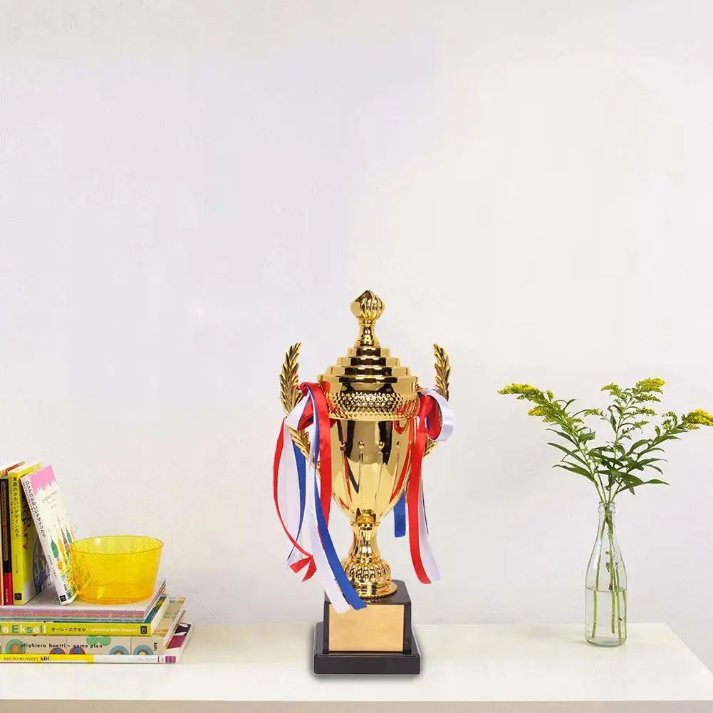 Большой трофейный Кубок многоцветные Луки вдохновляющий трофейный Кубок для спортивных соревнований lembrancinha Кубок мира трофейный заначник