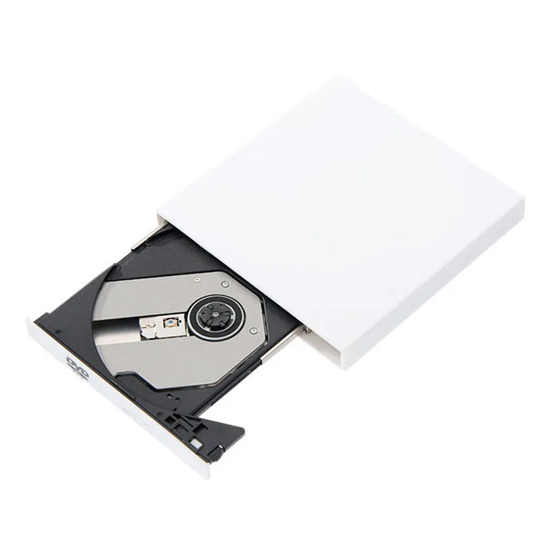 Ультра тонкий внешний USB 2,0 Слот-в DVD-RW CD плеер драйвер писатель Rewriter для ПК NC99