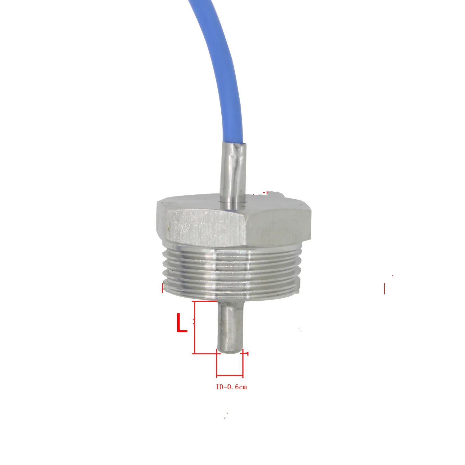 60-260 degrees DS18B20 PT100 NTC10K PT1000 Temperature Sensor 1/4"(DN8) 3/8"(DN10) 1/2(DN15) 3/4"(DN20) 1"(DN25) SUS304 OD6mm