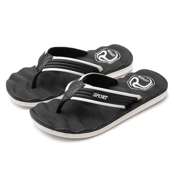

Men Slippers Outdoor Red Black Man Fashion Soft Walking Beach Sneakers Big Size Male Flip Flops Leisure Style Slippers