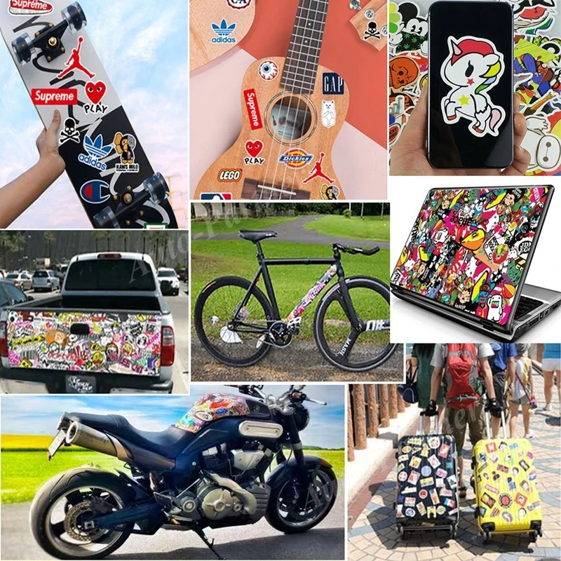 truck stickers 50pcs/set Wholesale Colorful Inspirational English Words Sticker For Skateboard Laptop Luggage Bicycle Decal Kids Gifts car window stickers