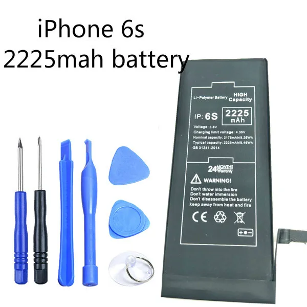 Применим к оригинальному мобильному телефону iPhone 6S аккумулятор перезаряжаемый аккумулятор встроенный литий-ионный аккумулятор 2225 мАч