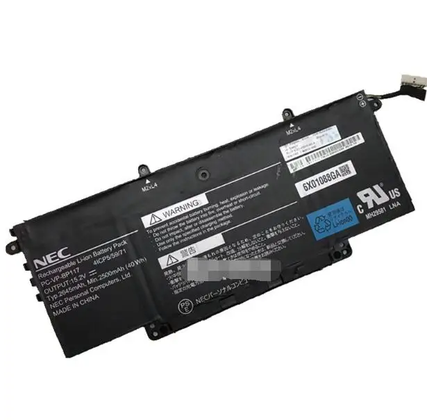 Новые оригинальные Батарея для NEC PC-VP-BP117 41CP5/59/71 9100321 ГБ 15,2 V 40WH