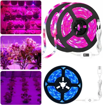 

DIY 5V USB Grow Strip Light Motion Sensor Full Spectrum Hydroponics Plant Indoor Veg Seeding Light Flower Bloom Growth Tent Lamp