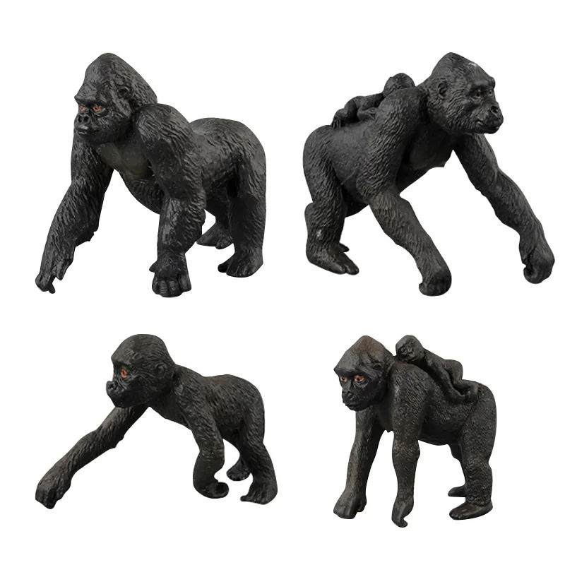 

Children Model Zoo Toy Model Wild Animal World Set Chimpanzees a Cross Border Hot Sales