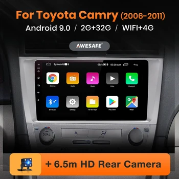 

AWESAFE PX9 for Toyota Camry 6 40 50 2006-2011 Car Radio Multimedia video player GPS No 2din 2 din Android 9.0 2GB+32GB