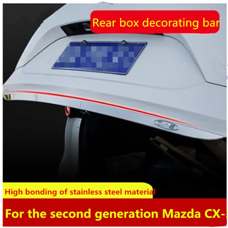 Подходит для Mazda CX-5 CX5 2017 2018 Chrome задний багажник Задняя Дверь Крышка батарейного