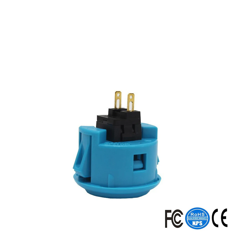 6 шт. аркадные кнопки черные для Sanwa OBSF 30 Jamma игровые части джойстик игровая