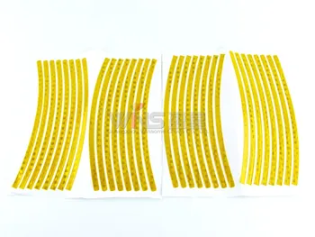 

For Nissan Juke Jeep Renegade 2 sets Waterproof Crystal 3M Reflective Car Tape Wheel Rim Strip Sticker Whole Sale