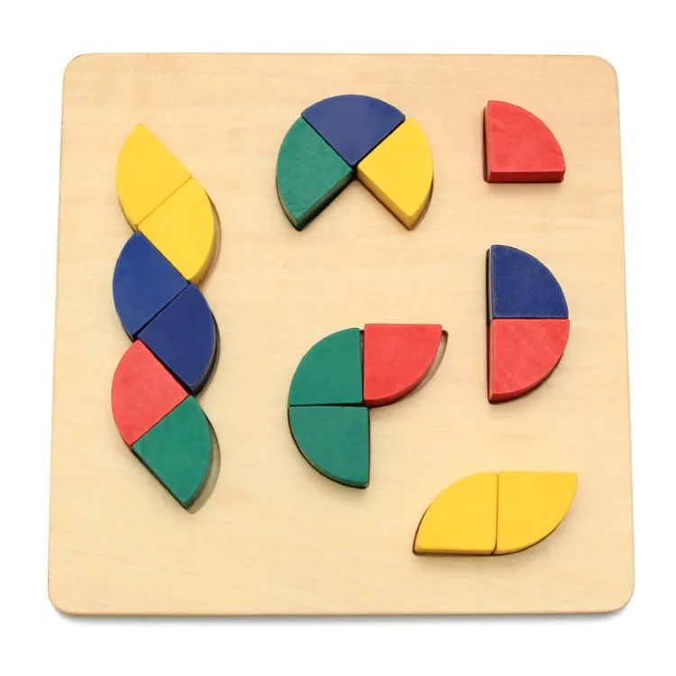 

Montessori Mathematics Teaching Aids Children Early Education Geometry Platter Pro Irregular Platter Building Blocks