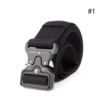 

Tactical Belt Metal Multifunctional Buckle Outdoor Sports Hook New Military High Quality Nylon Men's Training Hunting Belt #z4