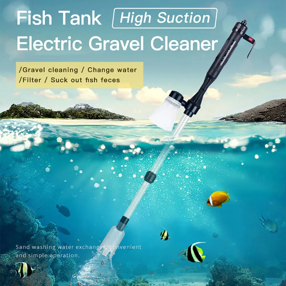 Other Home & Living Electric Aquarium Siphon Bottom Vacuum Cleaner