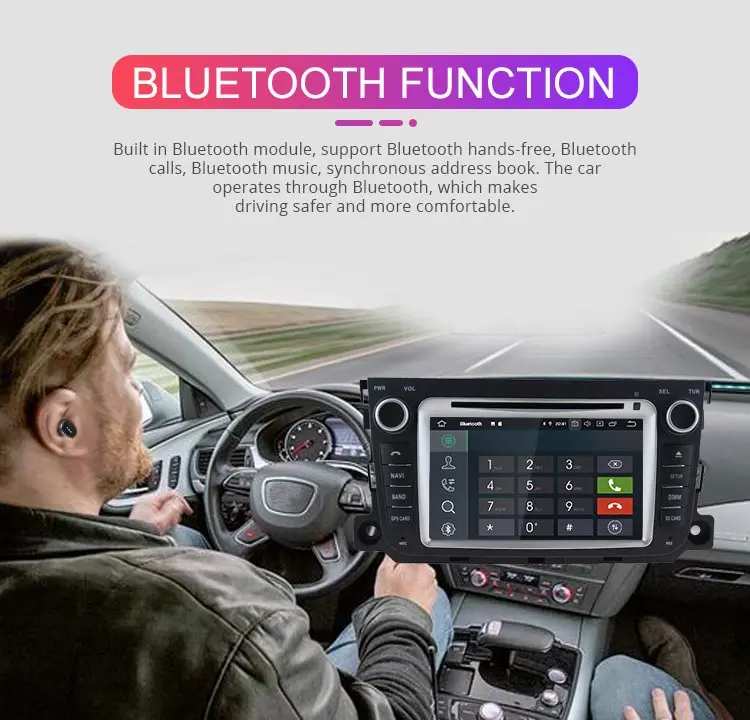 Besina Android 9,0 автомобильный dvd-плеер для Mercedes Benz Smart 2013- gps 2 Din автомобильный радиоприемник мультимедиа 4G+ 64G wifi