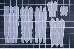 Популярно прозрачные вентиляторы Expoxy смолы ювелирные изделия Плесень DIY ремесло высушенные цветок ювелирных изделий инструменты УФ клей