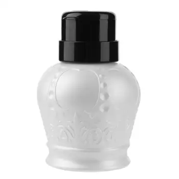 

Pump Dispenser Nail Art Polish Wash Remover Alcohol Liquid Cleaner Empty Plastic Press Pump Bottle Nail Diy Manicure Tools(White
